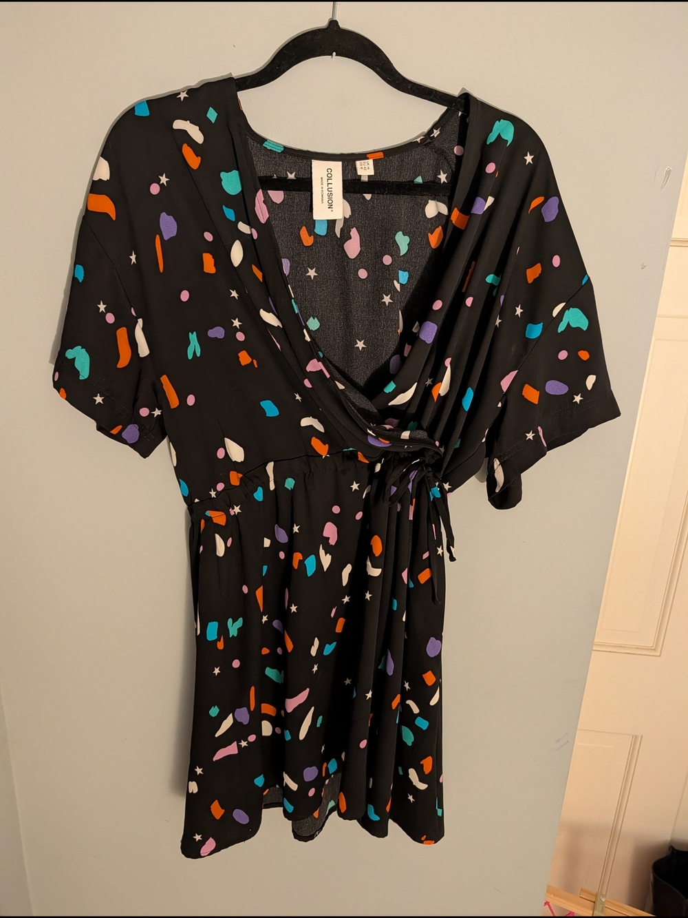 Multicolor Confetti Print Dress